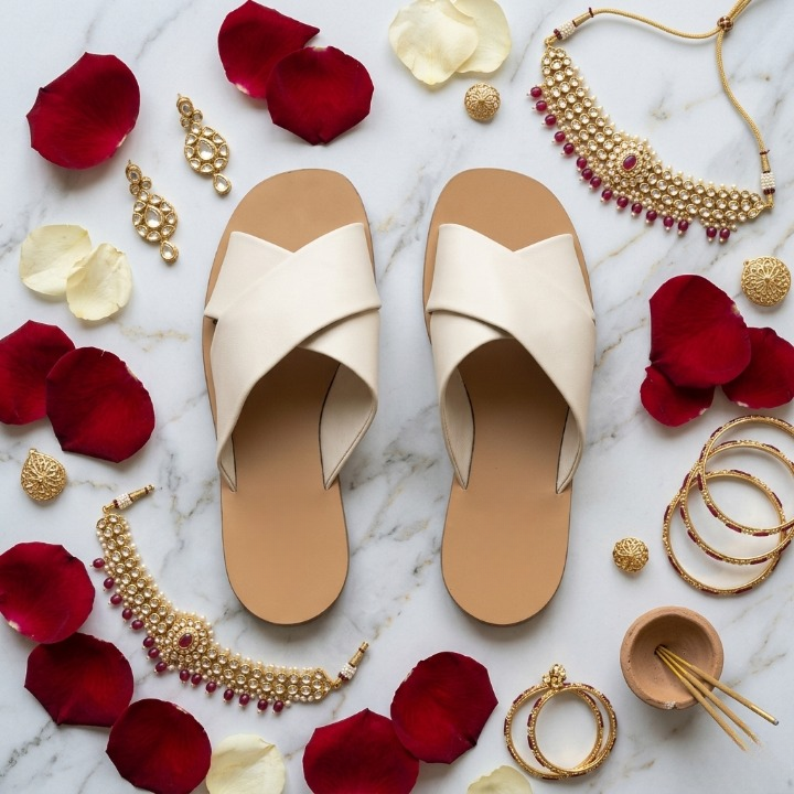 Ultra-Soft Padded Sole Slides for All-Day Festive Wear