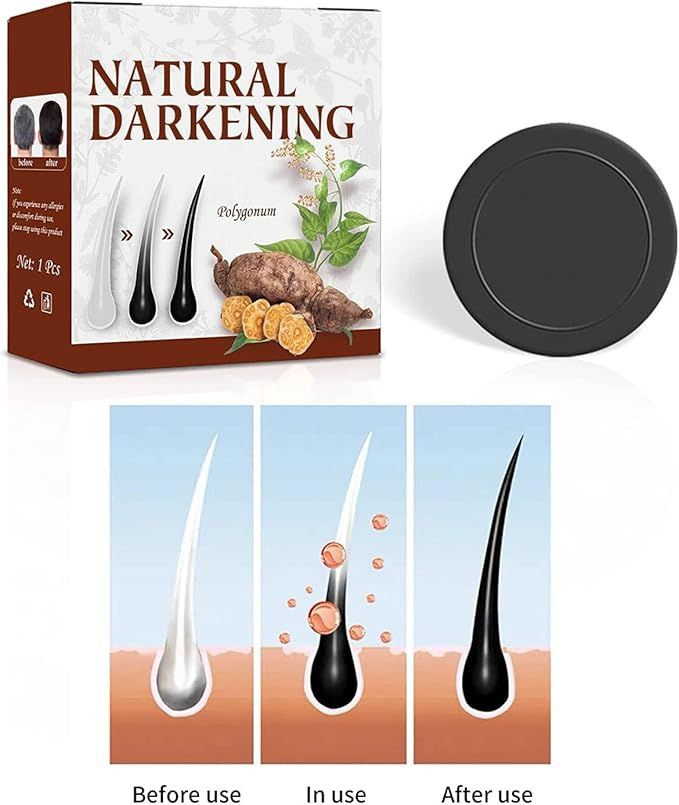 New Hair Darkening Shampoo Bar, Natural Organic Conditioner